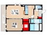 solana桜街道 1LDKの間取り
