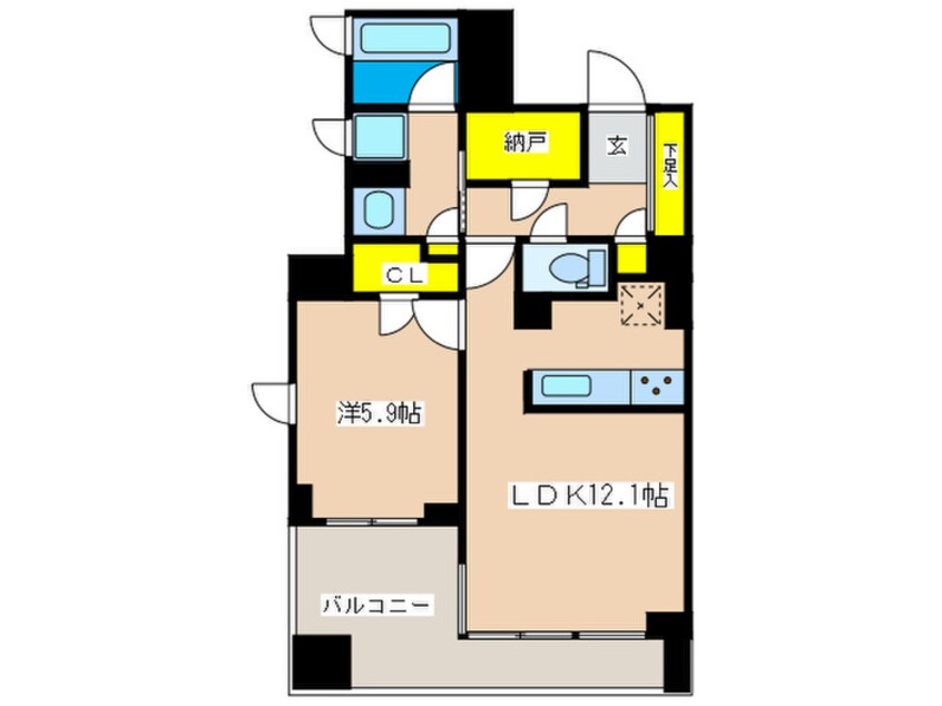 間取図 ラ・セルコート元町