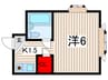キャスル白河トークⅡ 1Kの間取り