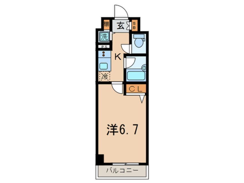 間取図 RISESTAGE MAGOME