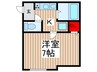 グランクオール西川口 1Kの間取り