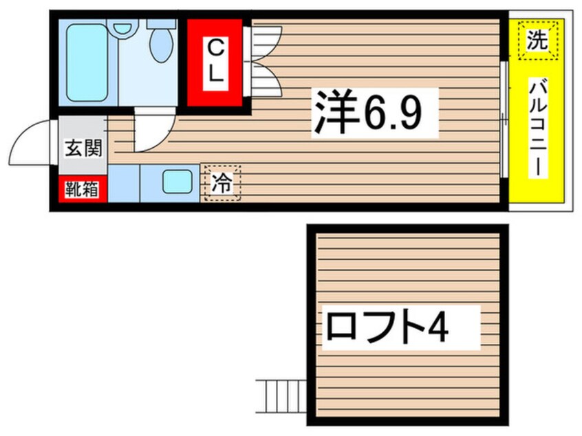 間取図 リバ－コ－ト稲城