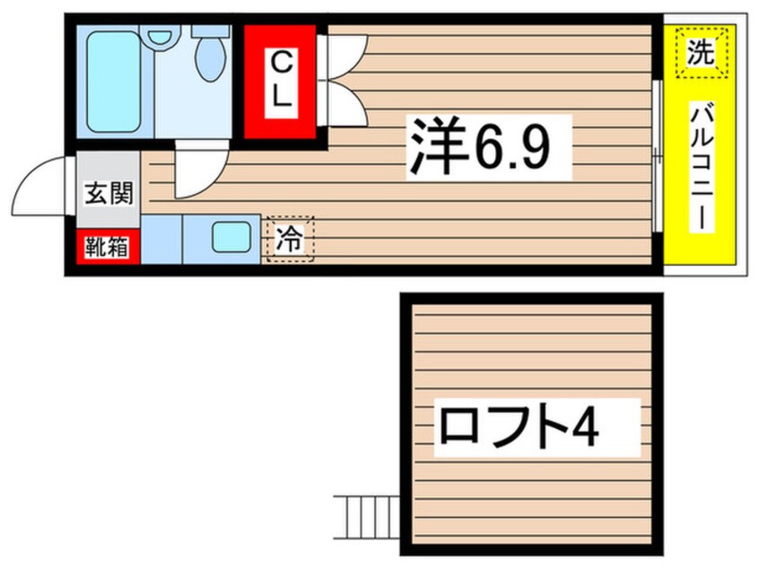 間取図 リバ－コ－ト稲城