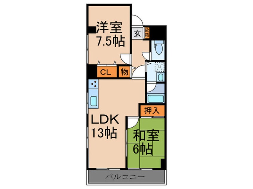 間取図 大関山ハイツ