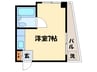 高台コ－ポ 1Rの間取り
