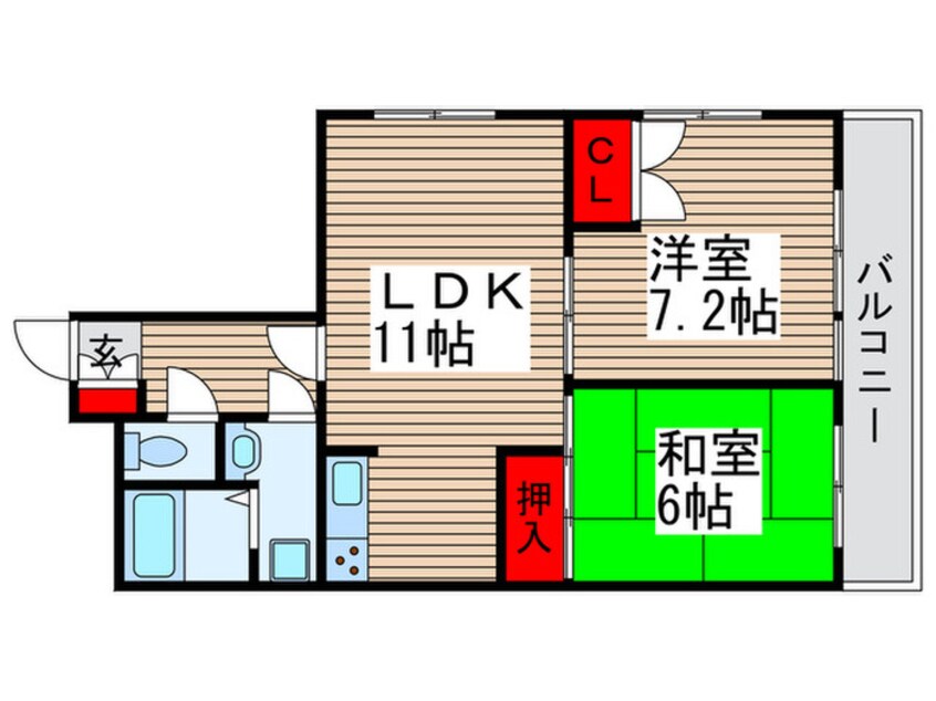 間取図 マンション　フジフィールド