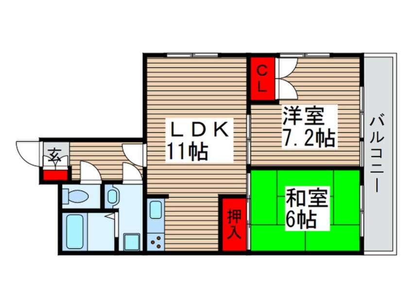 間取図 マンション　フジフィールド