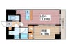 プレジオ西新井 1LDKの間取り
