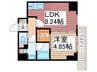 プレジオ西新井 1LDKの間取り