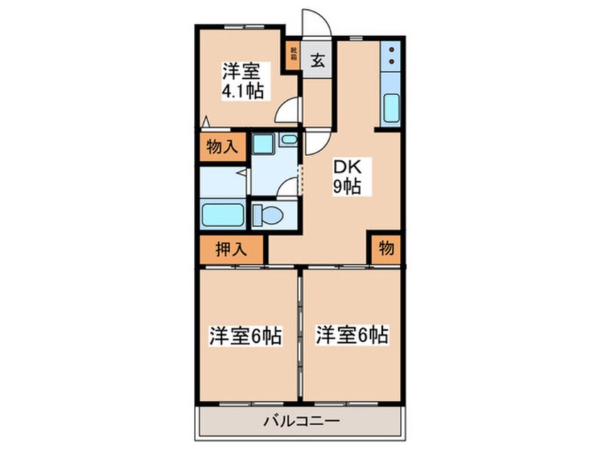 間取図 フルセイル東橋本