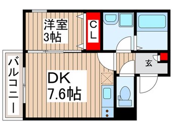 間取図 仮)ジーメゾン狭山水野