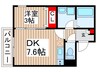 仮)ジーメゾン狭山水野 1DKの間取り