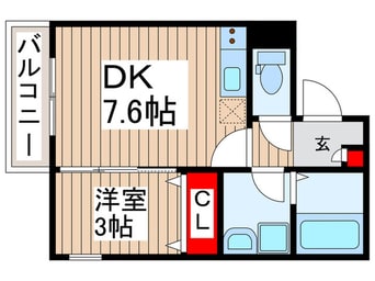 間取図 仮)ジーメゾン狭山水野