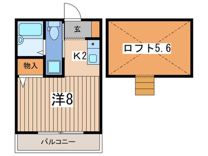 間取図 ヴェラハイツ井土ヶ谷Ｂ