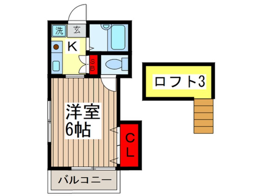 間取図 パインウッド　Ｐ２