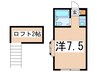 第一ジョイフルヤマ 1Rの間取り