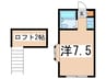 第一ジョイフルヤマ 1Rの間取り