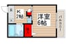 ｅｐガ－デン津田沼 1Kの間取り
