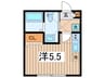ＤＥＮ小机 1Rの間取り
