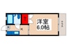 カーサ薫 1Kの間取り