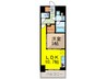 レジディア水道橋 1LDKの間取り
