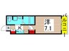 ディームス亀有（507） 1Kの間取り