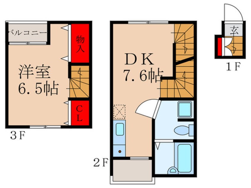 間取図 アーベインテラス中野