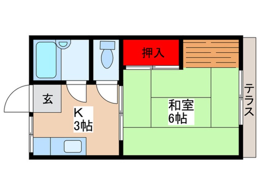 間取図 ハイツ及川