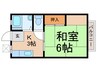 ハイツ及川 1Kの間取り