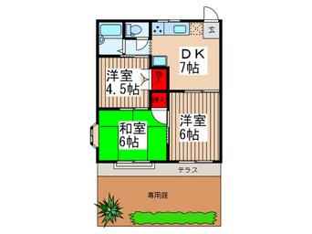 間取図 ﾌｧﾐｰﾕちの