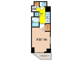 間取図 メインステージ大手町(803)