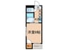 カーサ11 1Kの間取り