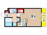 メゾンクレールⅢ 1Kの間取り