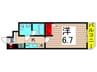 AZEST 亀有Ⅱ（210） 1Kの間取り