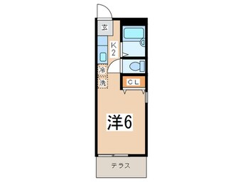 間取図 Ｋハイツ藤が丘