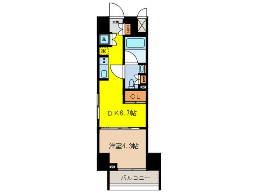 間取図 セジョリ南麻布（101）