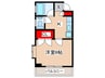 Ｌｅｓ　Ｄｅｍｅｕｒｅ 1Kの間取り