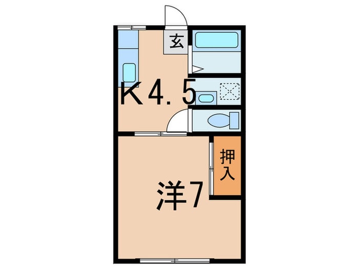 間取り図 クレセント渡辺Ｄ