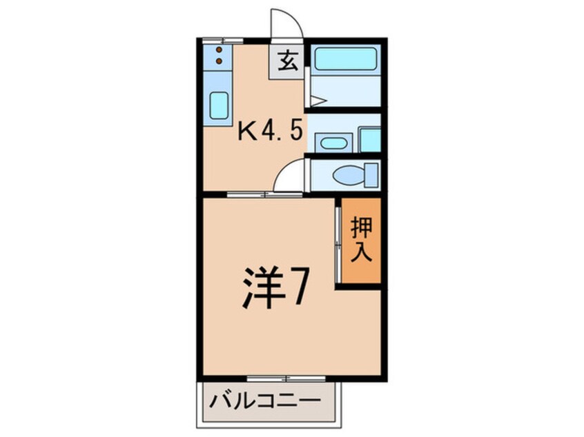 間取図 クレセント渡辺Ｄ