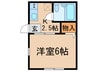 入山コーポ 1Kの間取り