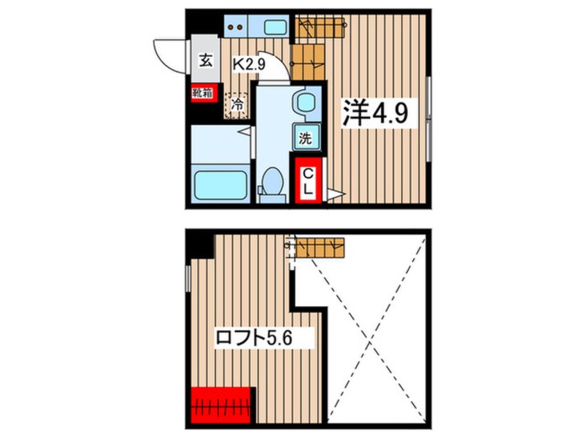 間取図 ジオーレ稲田堤