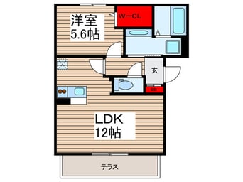 間取図 E．Ｉ．レジデンス Ｂ