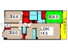 ビジュー青井（205） 3LDKの間取り