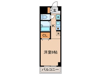 間取図 ペニ－レ－ン大倉山