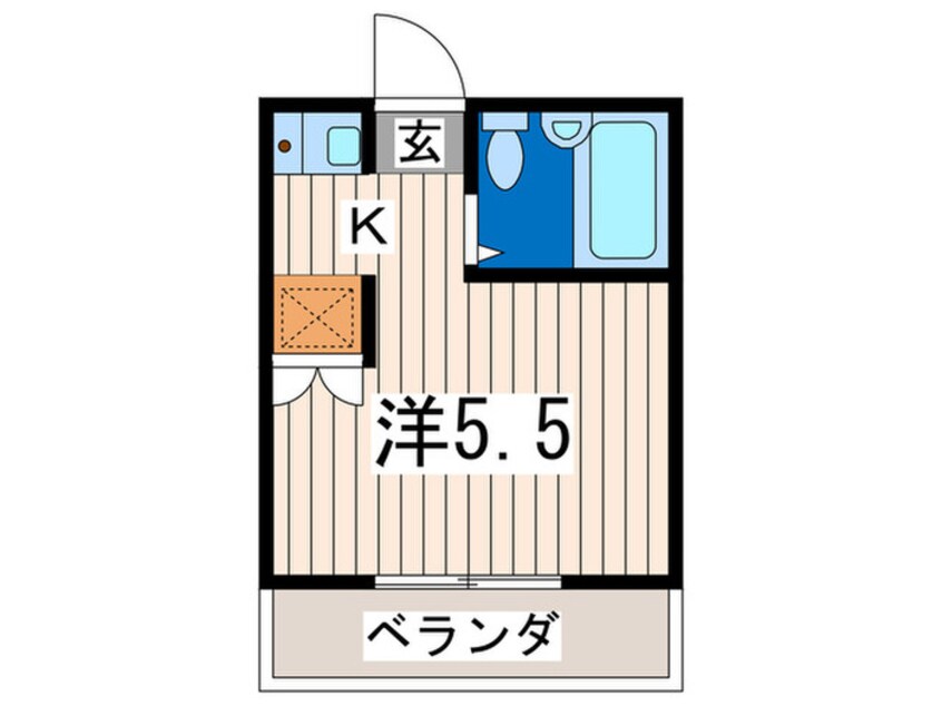 間取図 コーポ湘南