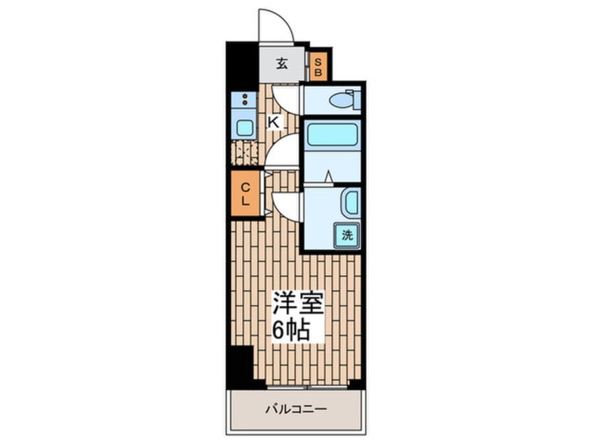 間取図 ディームス品川戸越Ⅱ