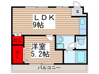 間取図 ベルシャトウ西堀