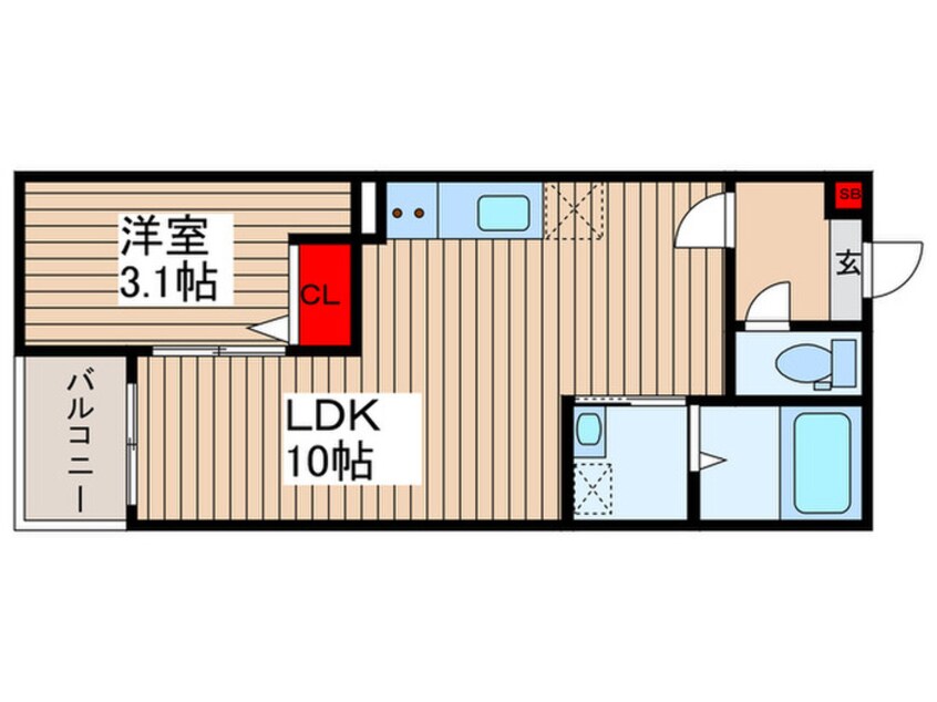間取図 Jack marugasakiⅠ