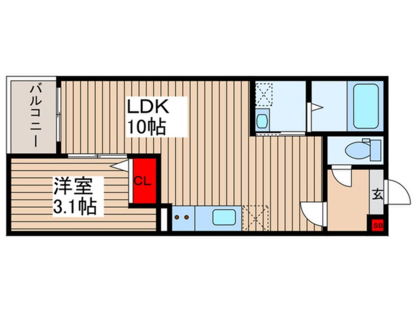 間取図 Jack marugasakiⅠ