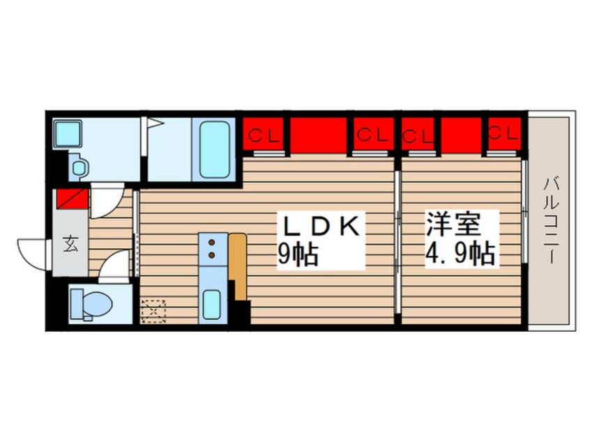間取図 リブリ・朝霞Ｄ